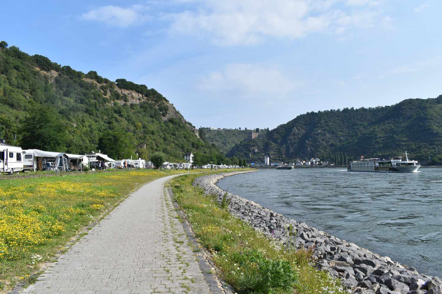 Stellplatz in der ersten Reihe