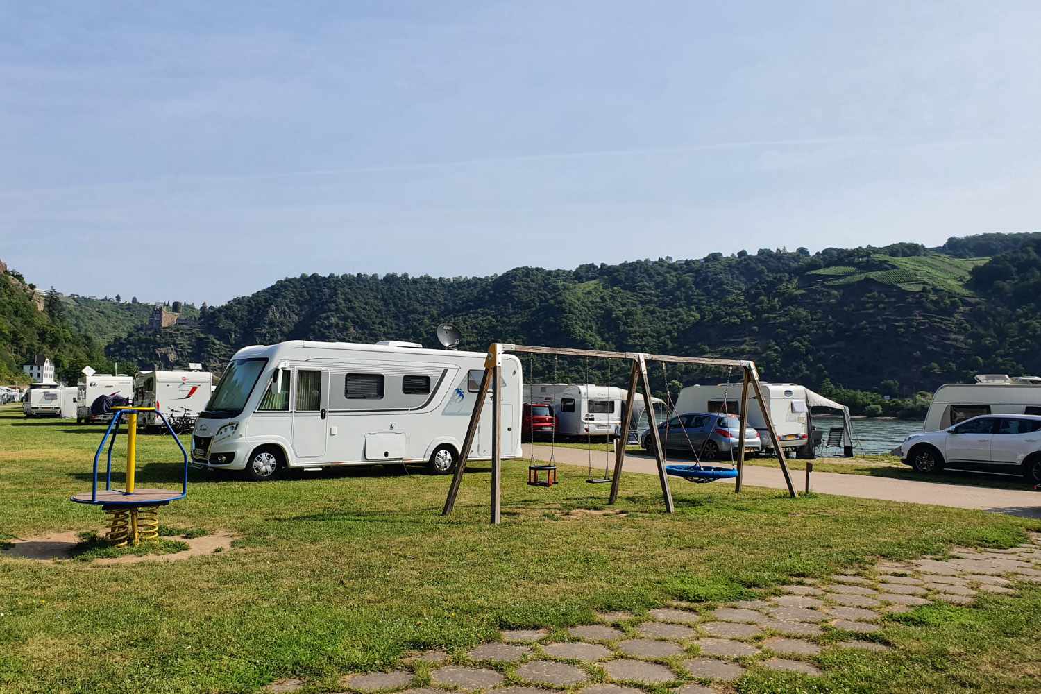 Kinder-Spielplatz auf dem Campingplatz Loreleyblick